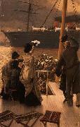 James Tissot Goodbye, on the Mersey, oil painting on canvas